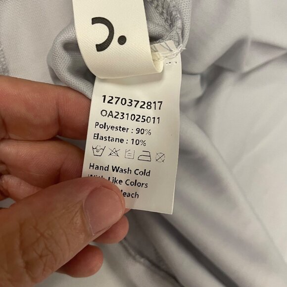 Commense Womens Maxi Slip Dress Ruched Lace Trim Gray Size Medium New - Picture 9 of 9